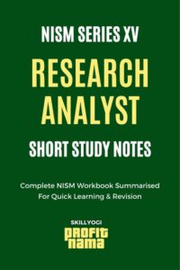 NISM Research Analyst Exam Study Notes Download PDF